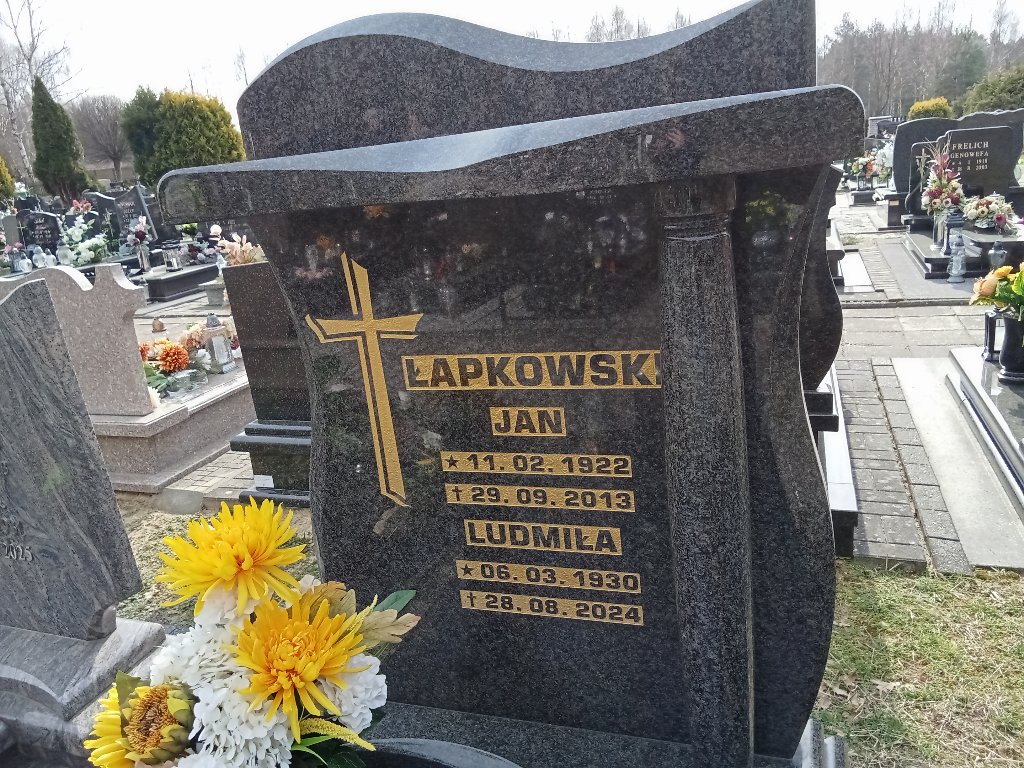 Grób Ludmiła Łapkowska